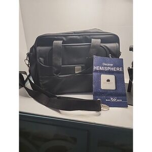 Delsey Personal Carry-On Bag Tote 11" x 16" x 6" Black Discover Hemisphere New